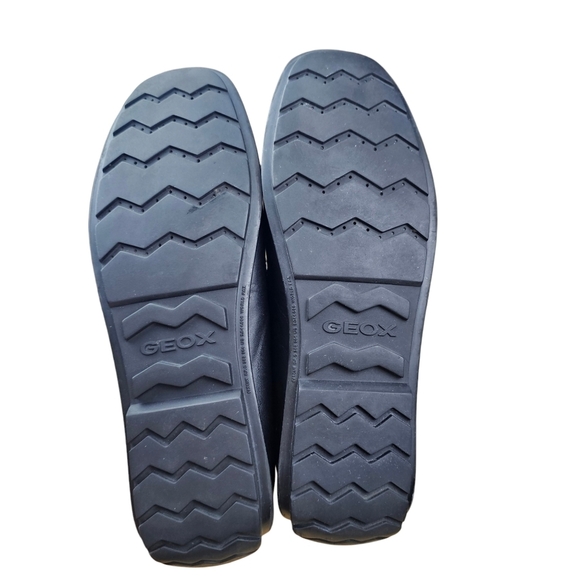 New GEOX Respira Men's Black Leather Slip-on Driving Loafer Size EU44 /US11 - Picture 5 of 12